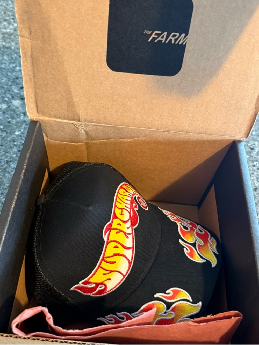 Goorin Bros Black embroidered Trucker “Supercharged ” with flames 🔥 SnapBack - Picture 10 of 10